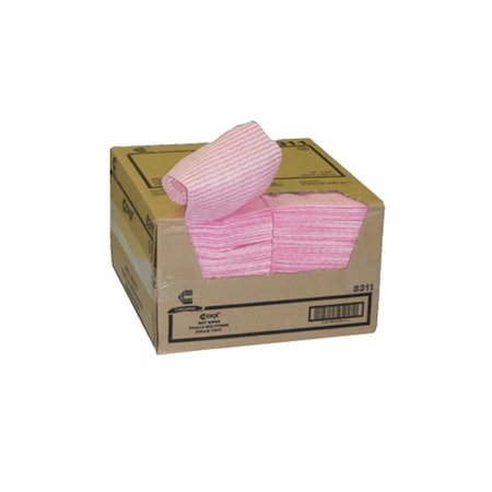Excellent Appliances Rayon Wet Wipe 11/5X24 Pink Diamond Pattern- 200 Count EX3581278